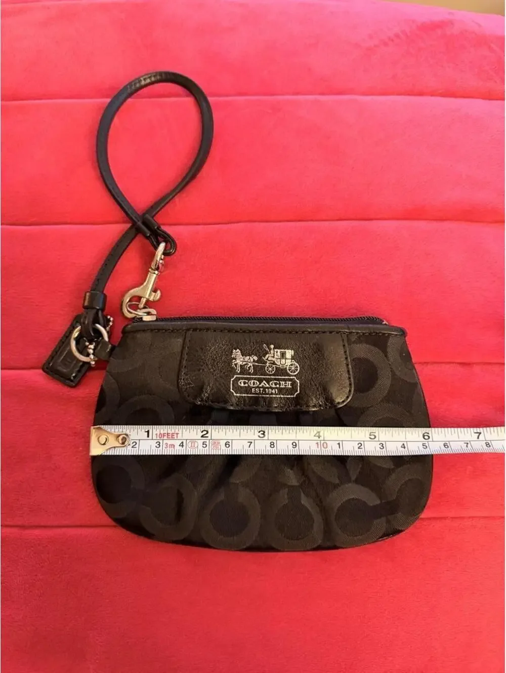 Vintage Black Coach Wristlet
